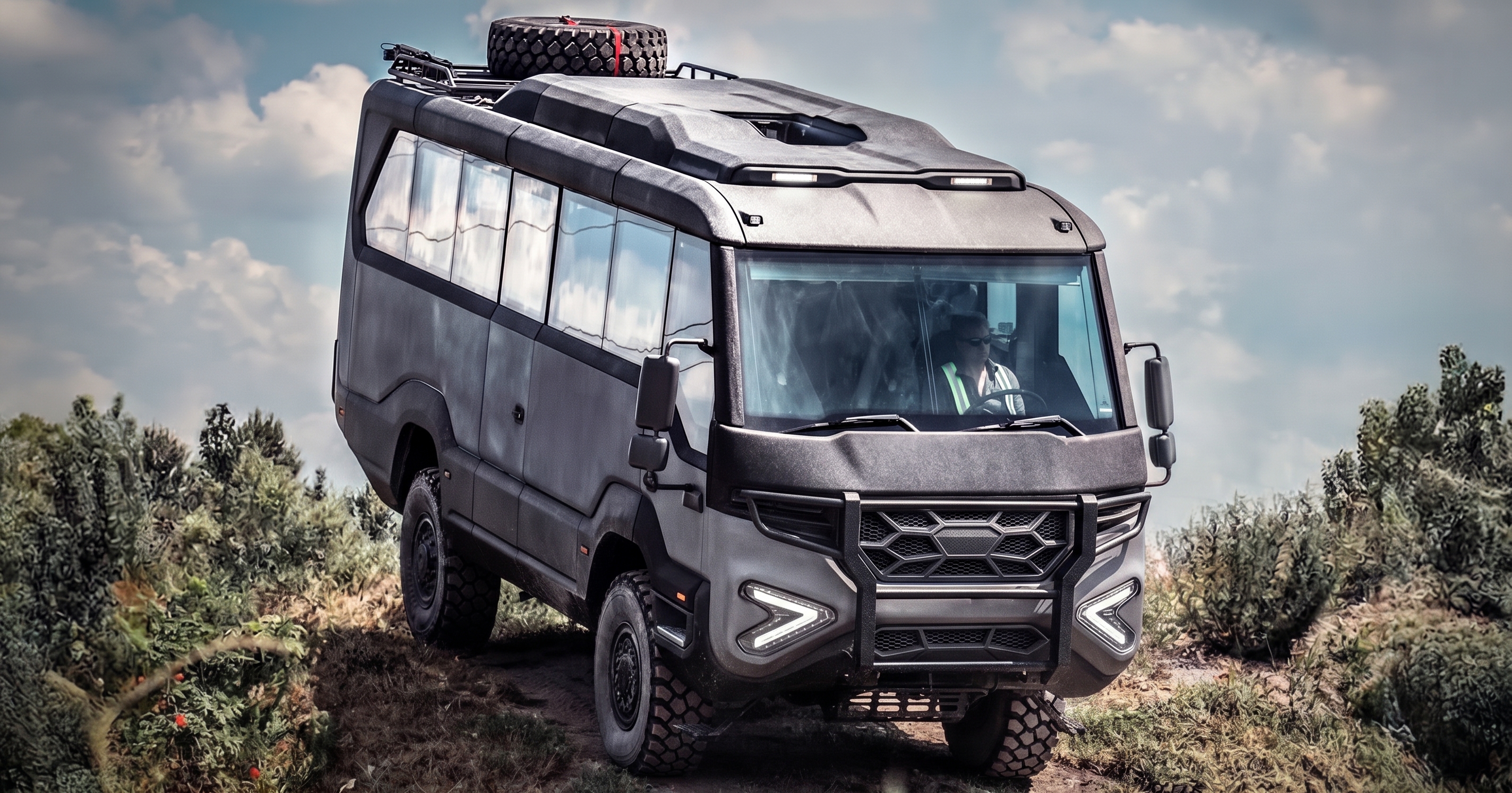 Motorhome off-road sobre chassi de ônibus